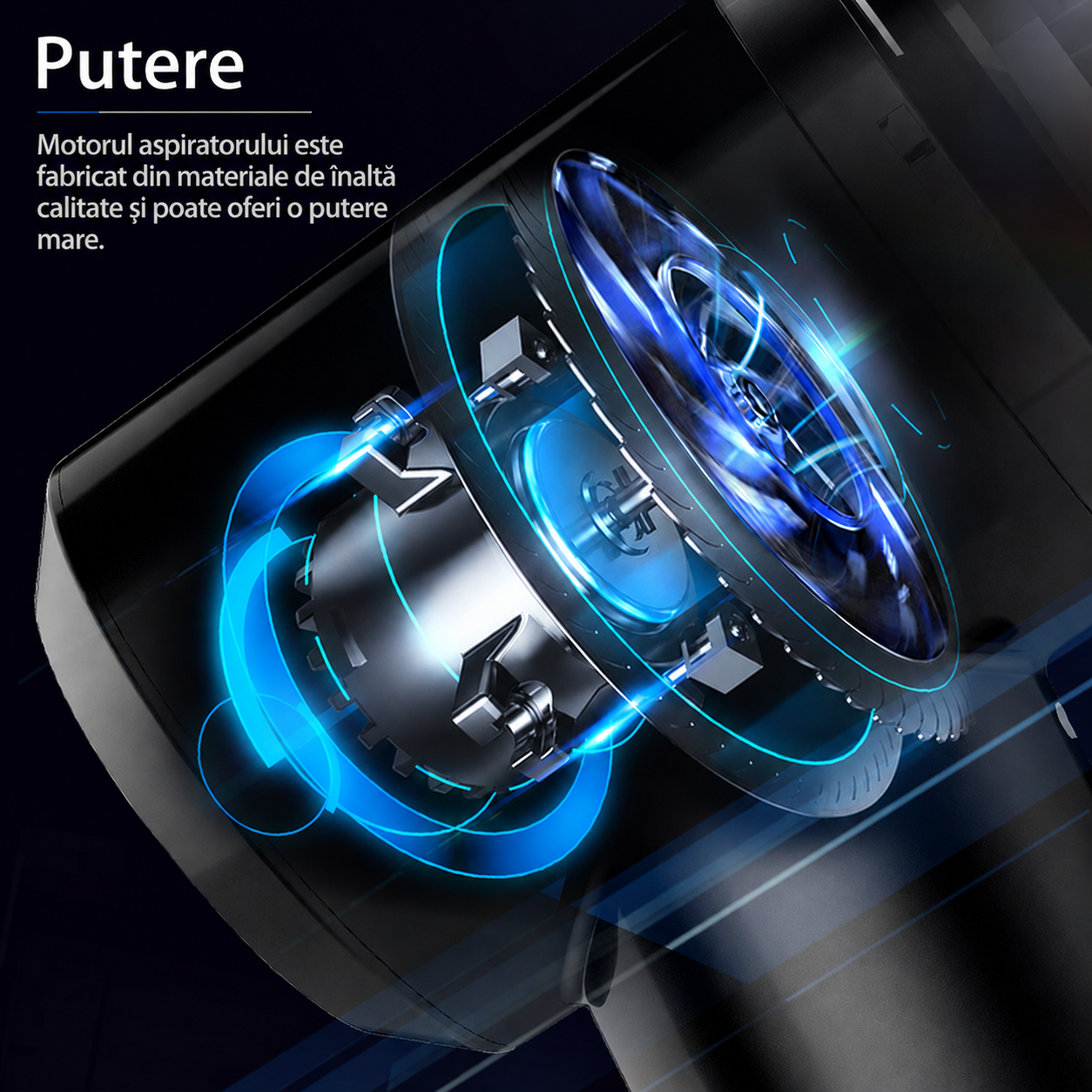 Aspirator și Suflanta Auto Wireless 2-în-1 YNTcar UltraClean