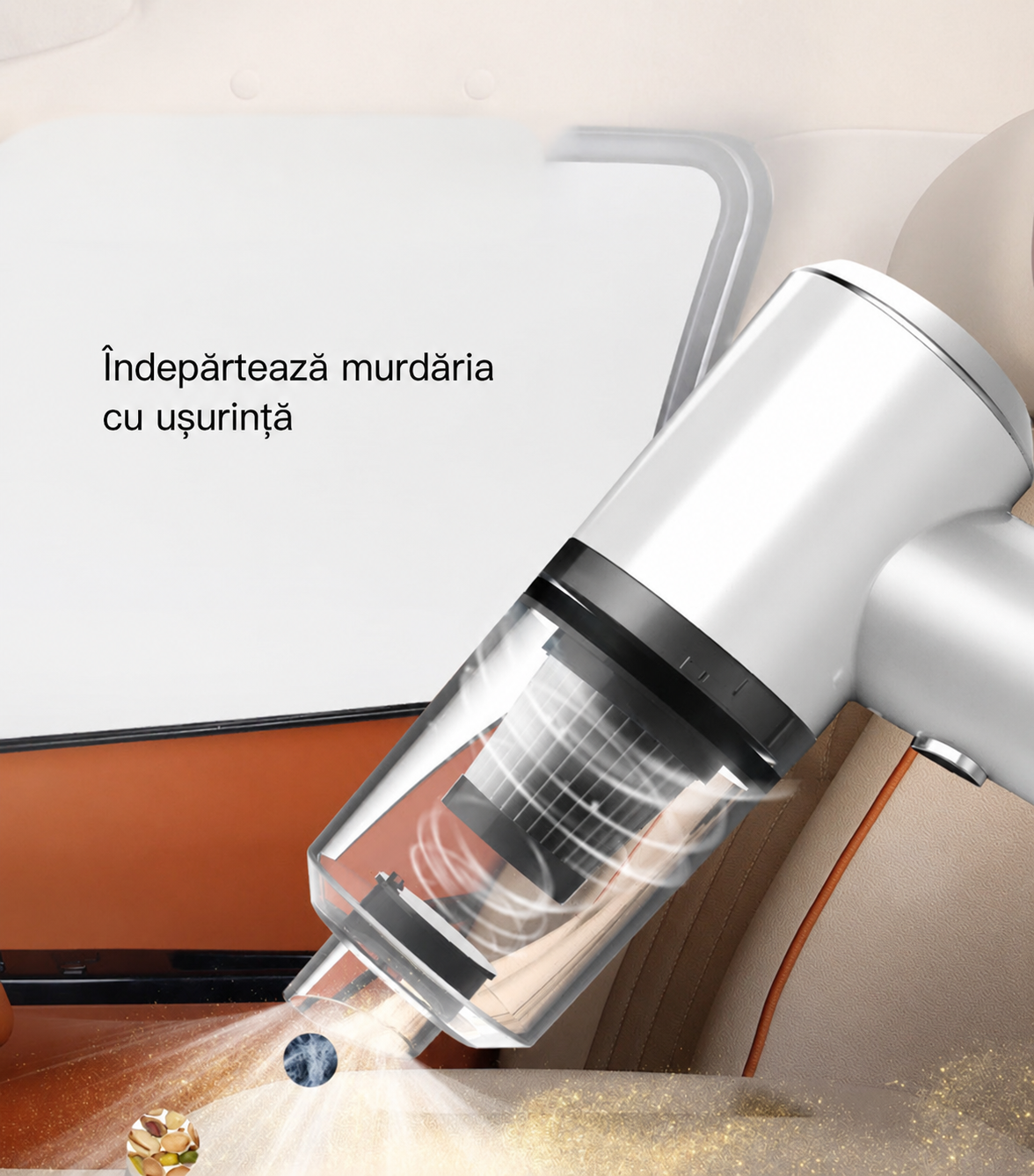 Aspirator și Suflanta Auto Wireless 2-în-1 YNTcar UltraClean